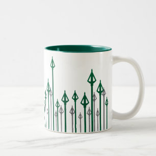 Arrow   Vertical Arrows Graphic Two-Tone Coffee Mug