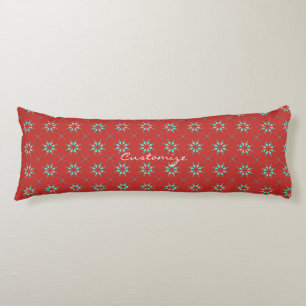 Arrowhead Feathers Pow-wow Pattern Thunder_Cove Body Cushion