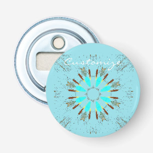 Arrowhead Feathers Pow-wow Pattern Thunder_Cove Bottle Opener
