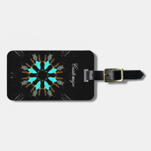 Arrowhead Feathers Pow-wow Thunder_Cove Luggage Tag
