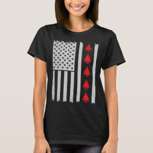 Arrowhead hunter american flag hunting arrowheads T-Shirt