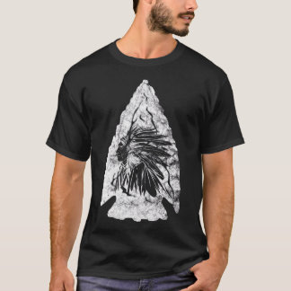 Arrowhead Hunter Indian Chief Relic Hunting Native T-Shirt