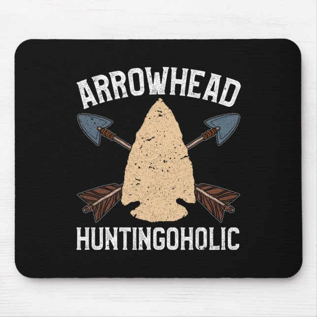 Arrowhead Hunter Shirt Funny Arrowhead Huntingohol Mouse Mat (Front)
