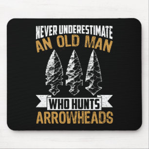 Arrowhead Hunter Shirt Old Man Grandpa Arrowhead H Mouse Mat