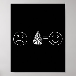 Arrowhead Hunting And Artefact Gift. Happy Arrowhe Poster