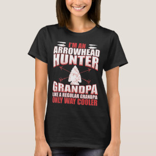 Arrowhead Hunting Arrowhead Hunter Grandpa T-Shirt