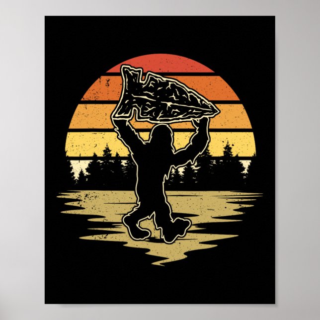 Arrowhead Hunting Bigfoot Arrowhead Hunter  Poster (Front)