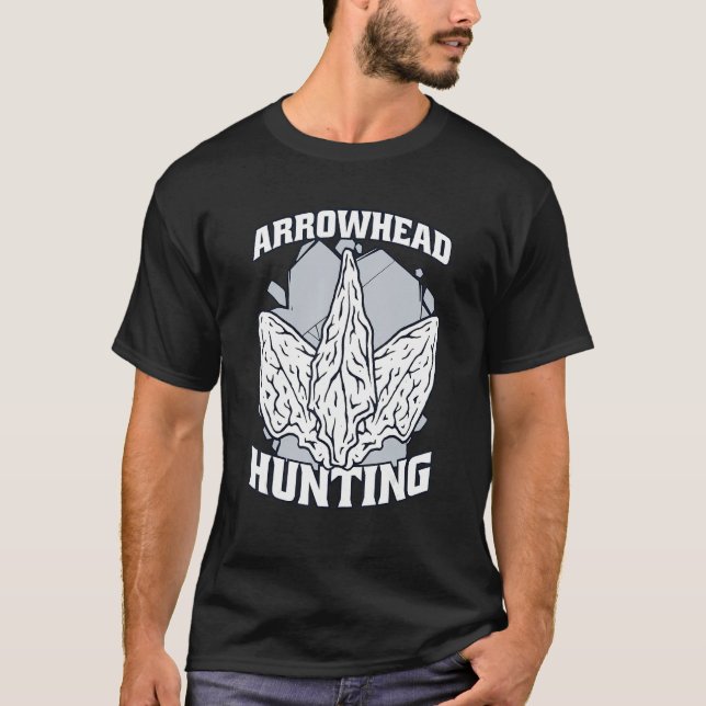 Arrowhead Hunting Flint Artifact Rocks Arrowhead C T-Shirt (Front)