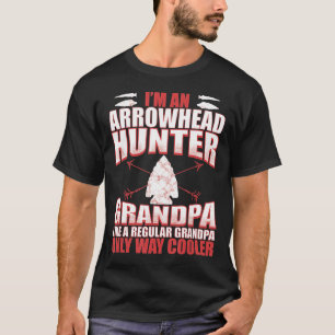 Arrowhead Hunting Funny Arrowhead Hunter Grandpa G T-Shirt