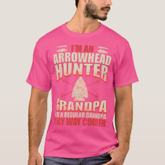 Arrowhead Hunting Funny Arrowhead Hunter Grandpa T-Shirt