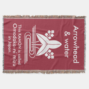 Arrowhead & water throw blanket