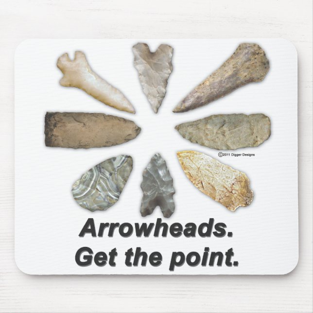 Arrowheads Points Mouse Mat (Front)