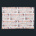 Arrowroot Geometric Watercolor Pattern Pink Purple Tea Towel<br><div class="desc">Decorate your home with this hand painted geometric arrow pattern kitchen towel. Makes a great housewarming,  birthday or wedding gift! You can customise it and add text too. Check my shop for lots more colours and patterns!</div>