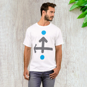 Arrows And Blue Dots T-Shirt