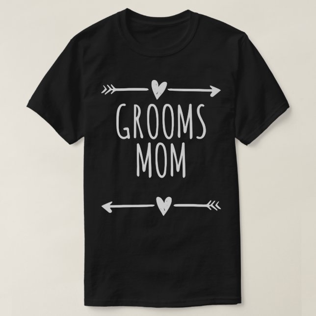 Arrows Heart Cute Grooms Mum Funny Saying  T-Shirt (Design Front)