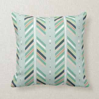 Arrows in Mint & Navy Cushion
