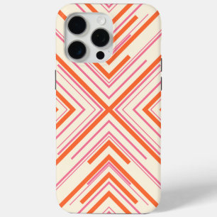 Arrows in Pink, Orange and Cream iPhone 15 Pro Max Case