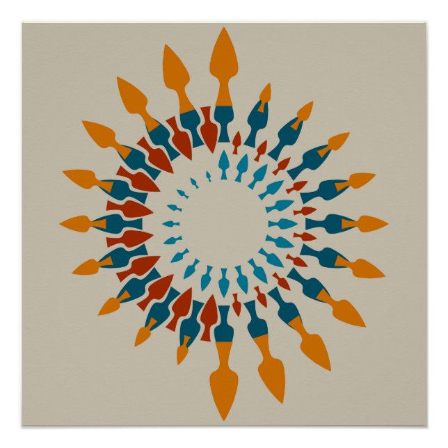 Arrows Mandala Poster (Front)