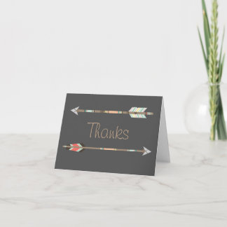 Arrows Thank You Note Card