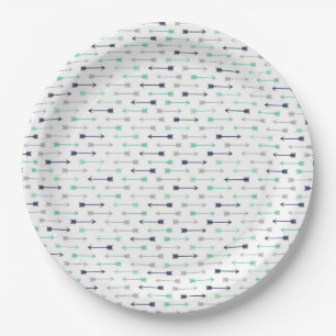 Arrows Themed Baby Shower Paper Plates