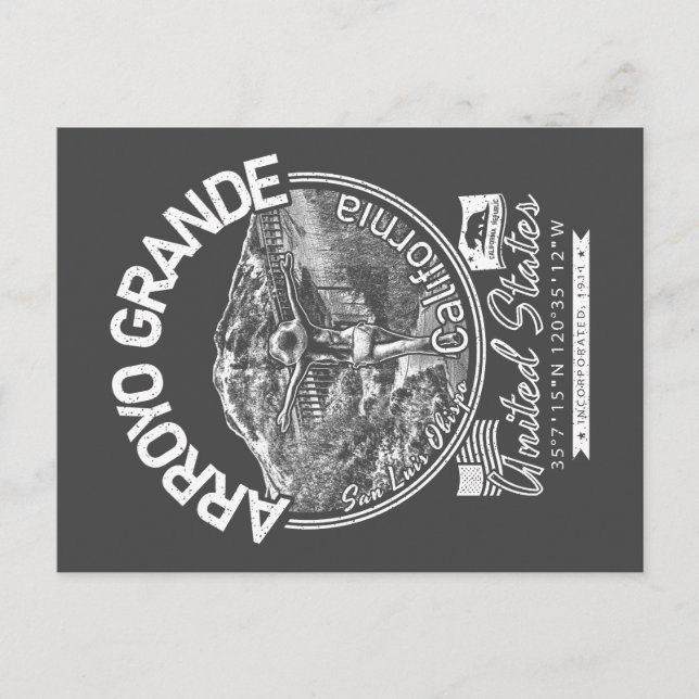 ARROYO GRANDE CALIFORNIA - CITY OF ARROYO GRANDE POSTCARD (Front)