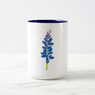 Arroyo Lupine Watercolor Two-Tone Coffee Mug