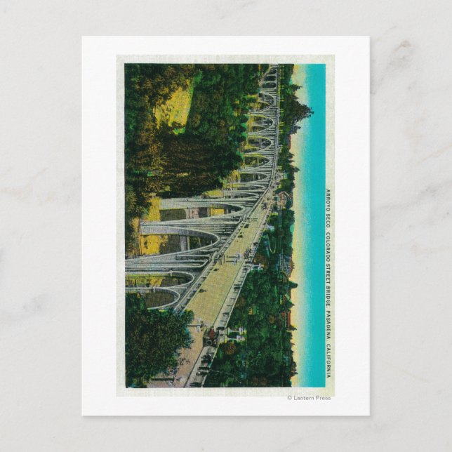 Arroyo Seco Bridge, Colorado Street Bridge Postcard (Front)