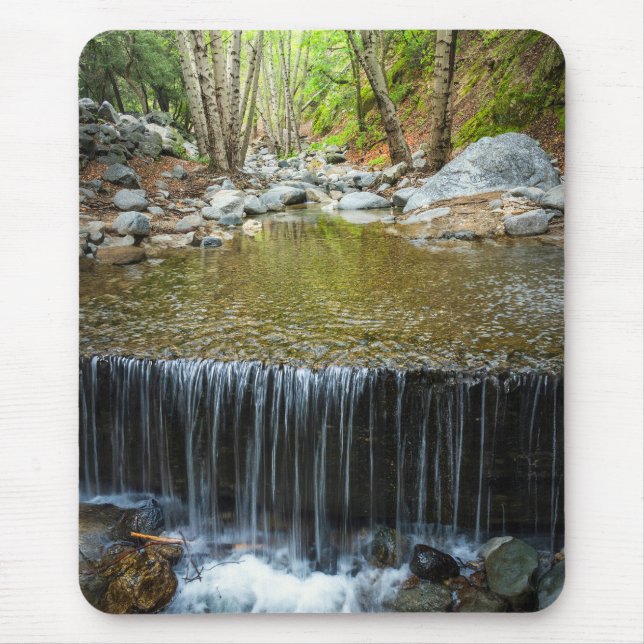 Arroyo Waterfall Nature Photography Art Print Mouse Mat (Front)
