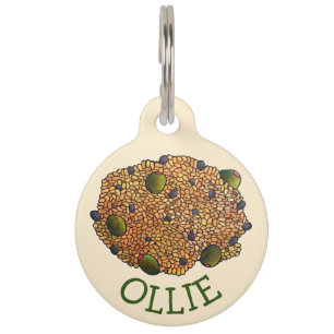 Arroz con Gandules Puerto Rican Food Rice Peas Pet Tag