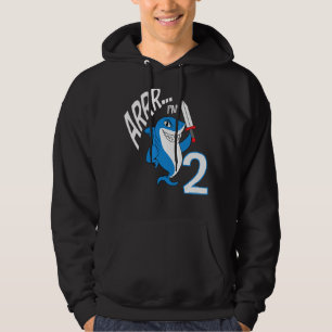 Arrr I'm 2 Shark Birthday Themed Bday Party Celebr Hoodie