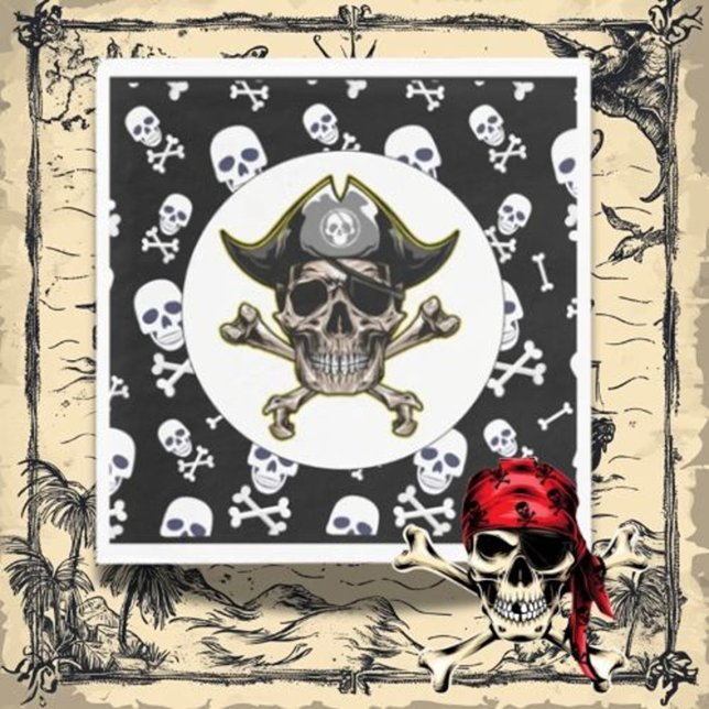  Arrr, Let’s Get Ready for a Pirate Party Napkin (Add a special touch and delight young adventurers today!)