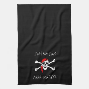 ARRR Matey Personalised Pirate Tea Towel