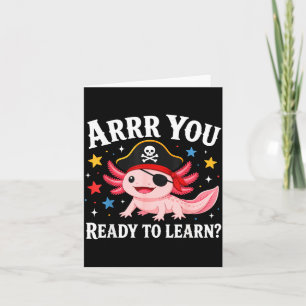 Arrr ready to learn funny teacher back to school card