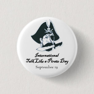 Arrr! Talk Like a Pirate Day 3 Cm Round Badge