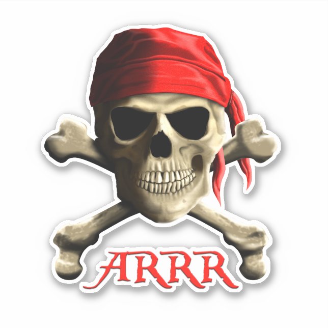 ARRR Talk Like A Pirate Jolly Roger (Front)