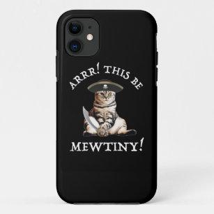 Arrr! This Be Mewtiny! Pirate Cat Case-Mate iPhone Case