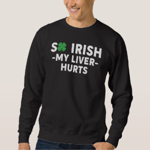 Arrrish St. Patricks Day Pirat Totenschädel Sweatshirt