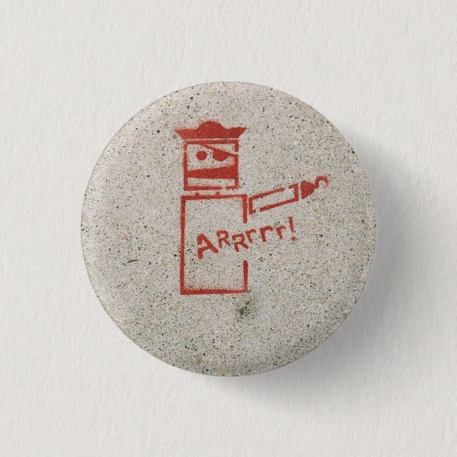 Arrrr 3 Cm Round Badge (Front)