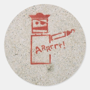 Arrrr Classic Round Sticker