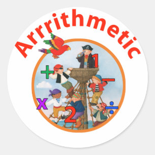 Arrrrithmetic Classic Round Sticker