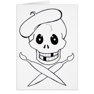 Arrrrtist Pirate (Skull and Crossbones)