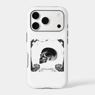 Ars Longa Vita Brevis Gothic Skull Rose Memento Mo