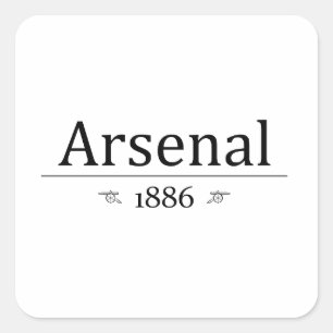 Arsenal 1886 square sticker