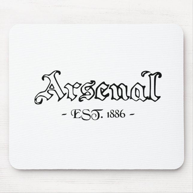 Arsenal Retro Mouse Mat (Front)