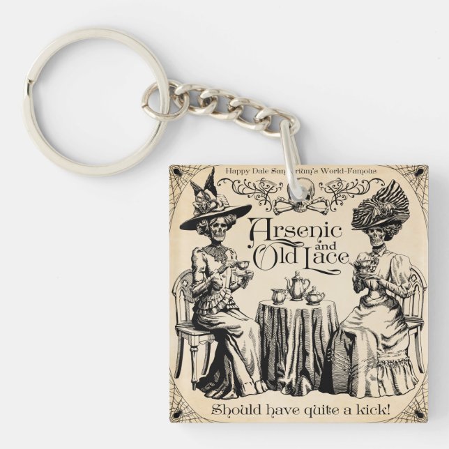 Arsenic and Old Lace Key Ring (Front)