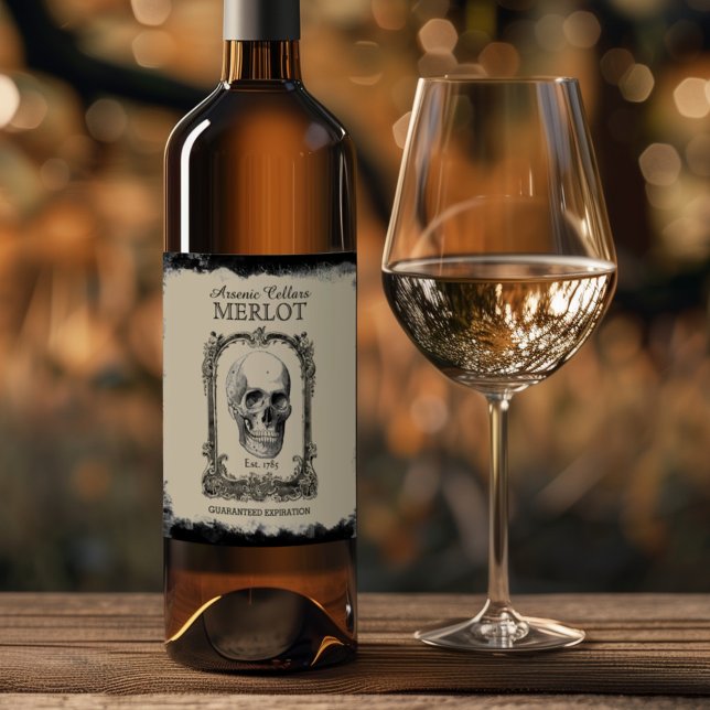 Arsenic Cellars Merlot Halloween Wine Label (Creator Uploaded)