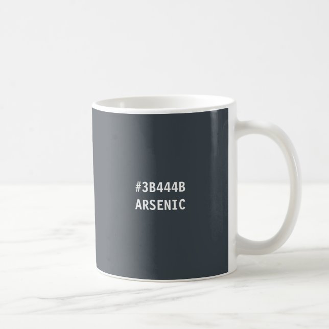 Arsenic Colour hex Code Mug (Right)
