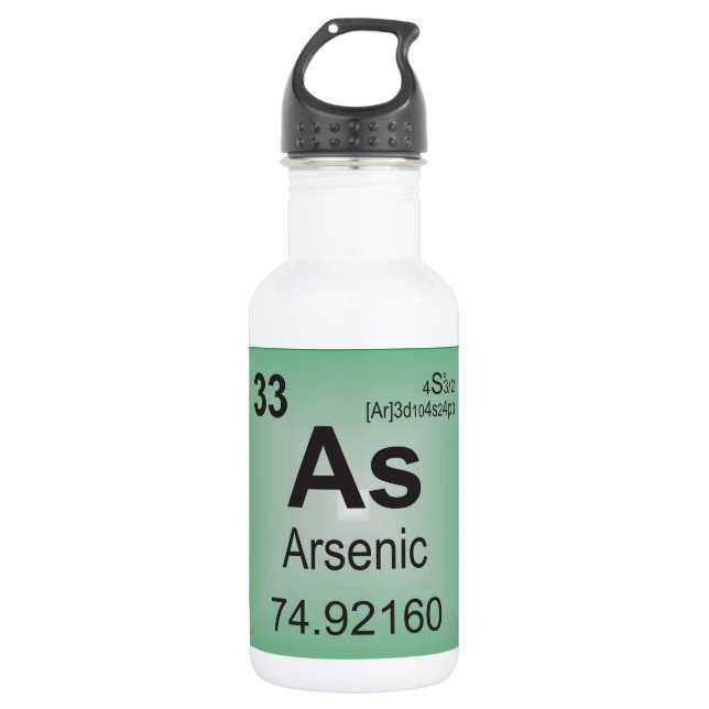Arsenic Individual Element from Periodic Table 532 Ml Water Bottle (Front)