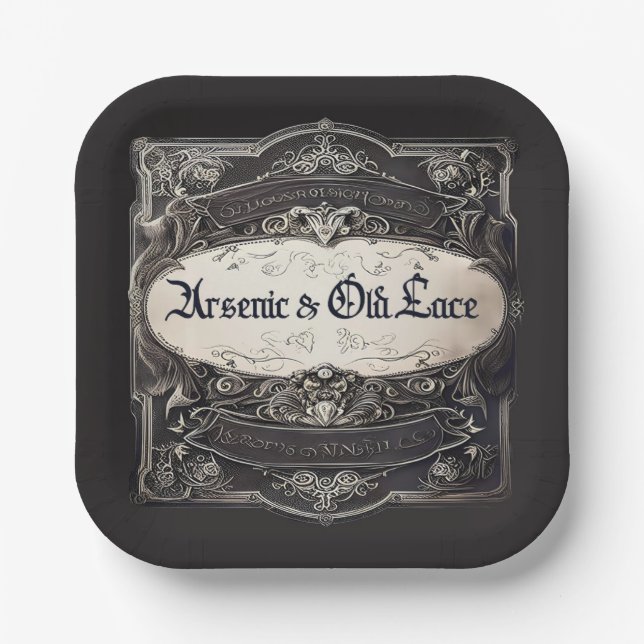 Arsenic & Old Lace Victorian  Paper Plate (Front)