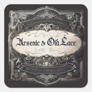 Arsenic & Old Lace Victorian  Square Sticker